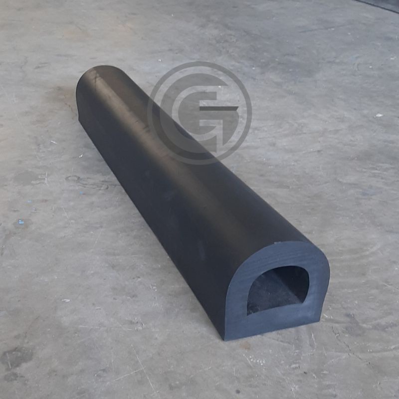 Rubber Bumper Fender Tipe D | Uk. 100cm x 15cm x 15cm | Rubber Fender Loading Dock Bumper Tipe D | K