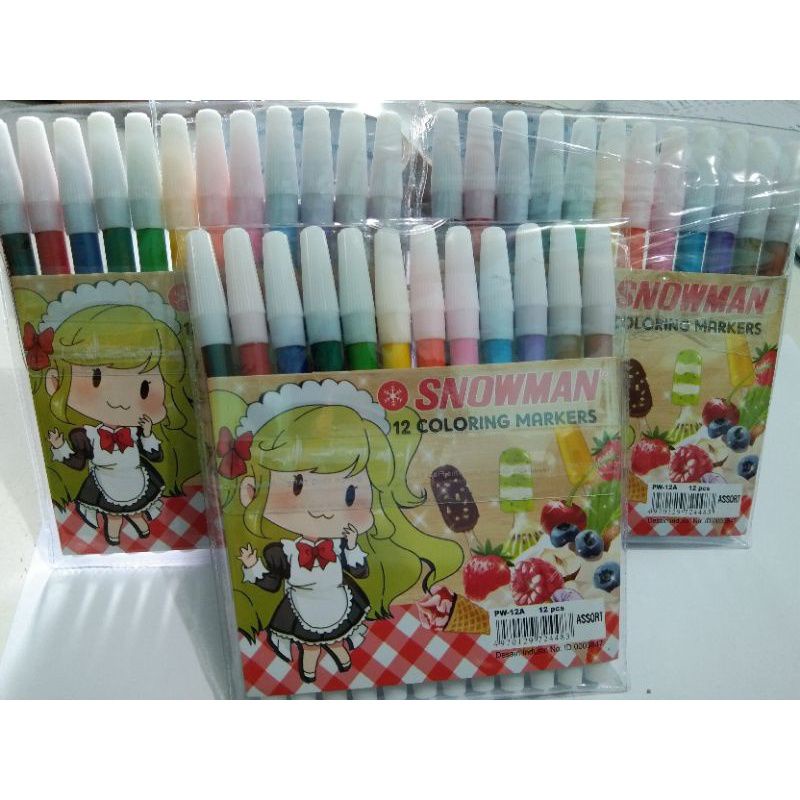 

Snowman spidol warna spidol mewarnai