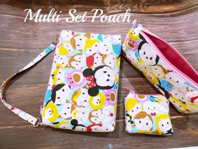 Fawn’G Handmade - Multi Set Pouch tsum tsum PINK