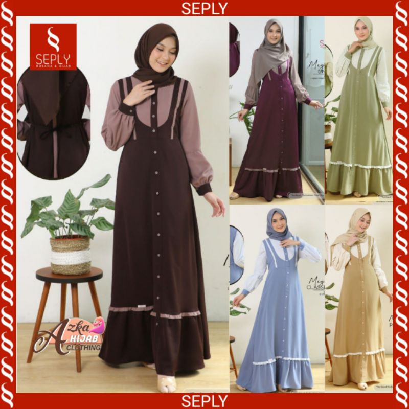 GAMIS SEPLY TERBARU MEYRA 07 / GAMIS SIMPLE ELEGAN / GAMIS REMAJA KEKINIAN / GAMIS CANTIK MODERN