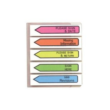 

PRONTO Film arrow printing 10x48mm 20shtx5 Sticky Notes