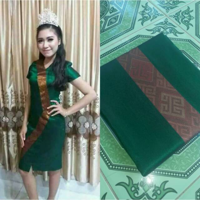 Dress Tenun Motif Toraja Sumba Ntt Maumere Rote Nusantara Original Tenun Ethnic