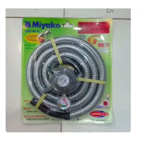 [ Miyako ] Selang Paket Regulator Miyako Rms 206 M - 1,8 M