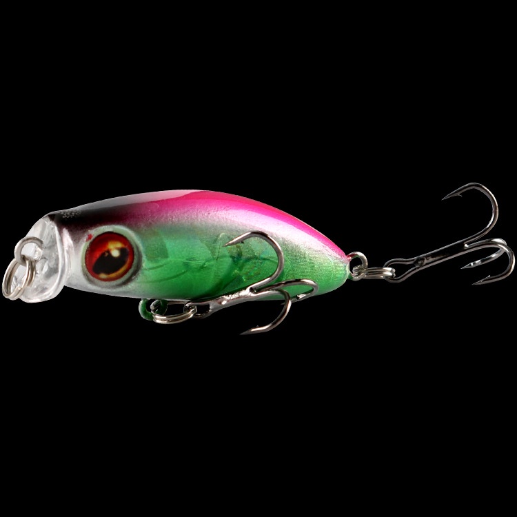 1Pcs Mini Popper Umpan Pancing Minnow 4.3cm 3.1g Fishing Lure Swimbait Bass Wobbler Kail Memancing Bait Crank Floating Tackle