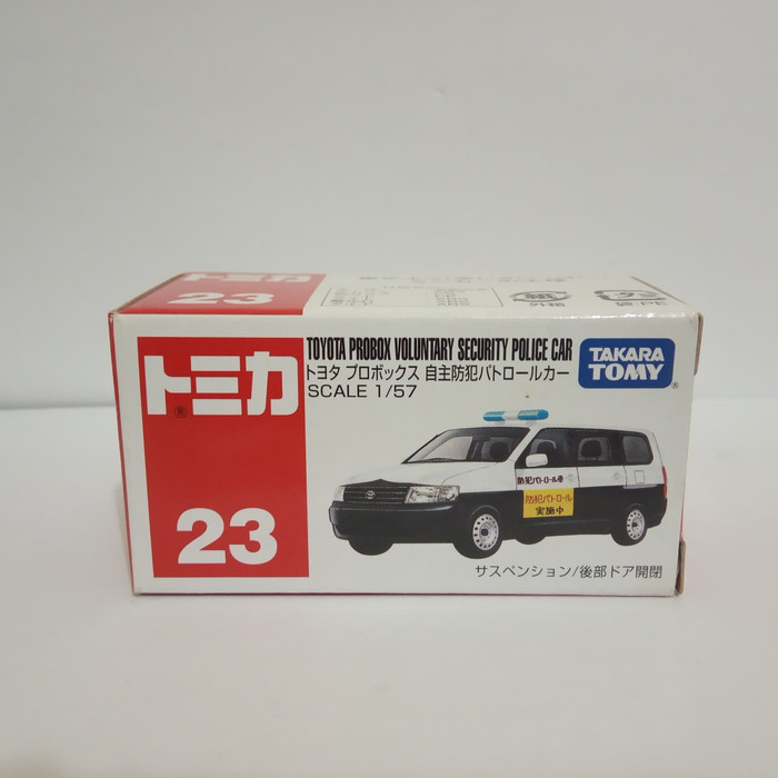 Tomica No 23 Toyota Probox police car diecast mobil polisi tomy