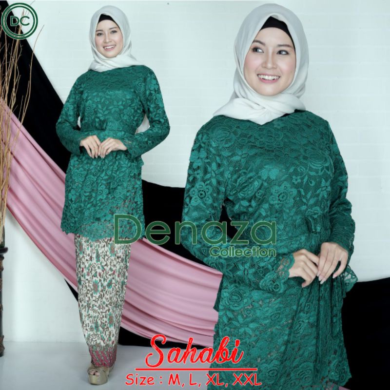 Permata Olshop / Kebaya Brokat Sahabi DZ / Kebaya Wisuda Modern / Baju Kondangan / Setelan Brukat