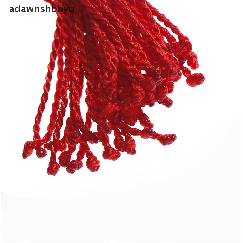 [adawnshbhyu] 50x Cord STRING KABBALAH Gelang Keberuntungan Lawan Evil Eye for Success Merah Hitam