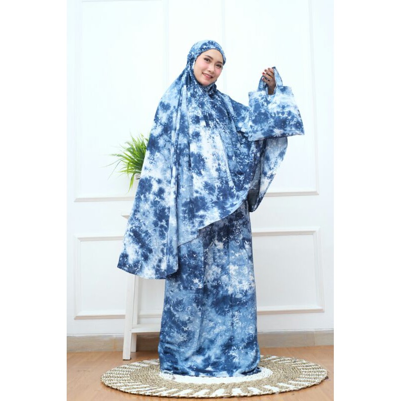 MUKENA BALI TIE DYE HANDMADE DEWASA STANDART