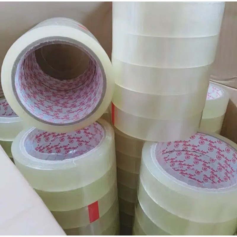 Lakban Isolasi Selotip Bening Tape Stationery 24mm 90Y