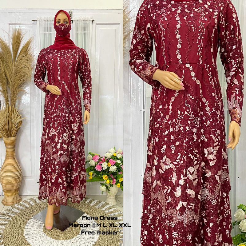 Fanstore-Dress Fiona KEBAYA GAMIS Tulle