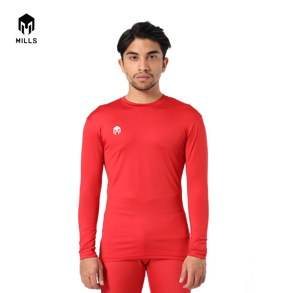 BASELAYER LONG SLEEVE MILLS 11002 BAJU DALAMAN MILLS JERSEY TIMNAS GARUDA INDONESIA ORIGINAL