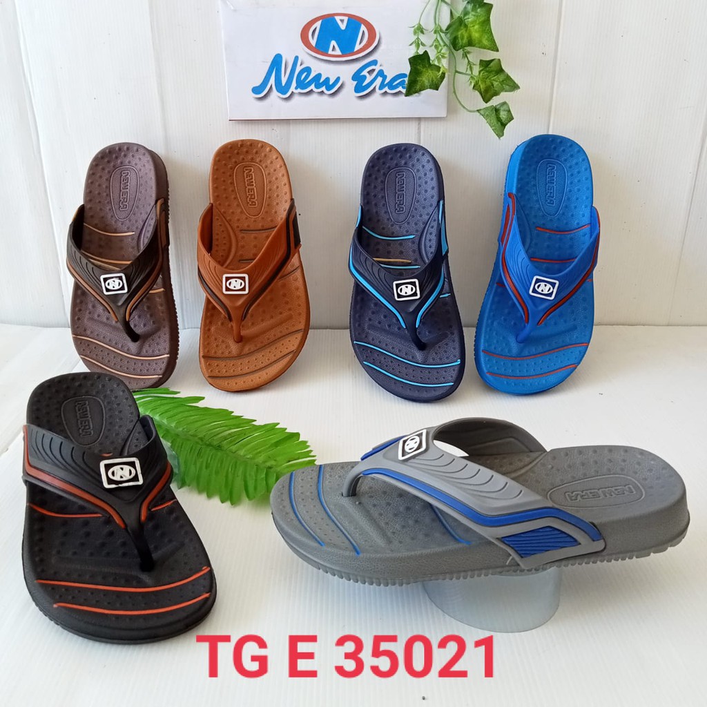 gof NEW ERA TG 35021 Sandal Japit Karet Anak Laki-Laki Sendal Pria Anti Slip Original