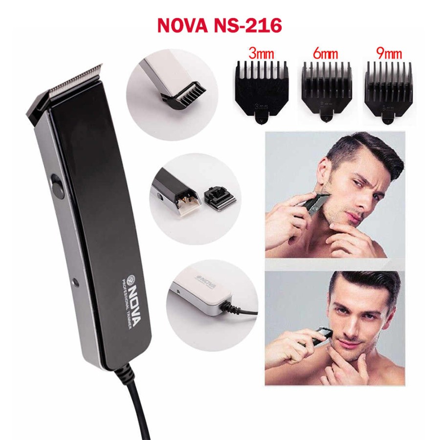 [DEASTORE] NEW !!! ALAT MESIN CUKUR PRIA NOVA NS-216 / CUKUR KUMIS JENGGOT ELEKTRIK / MESIN CUKUR RAMBUT CAS ELEKTRIK