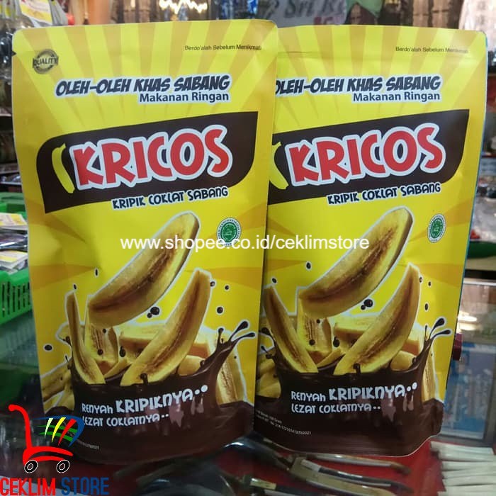 

Kricos | Keripik Pisang Coklat Asli From Aceh