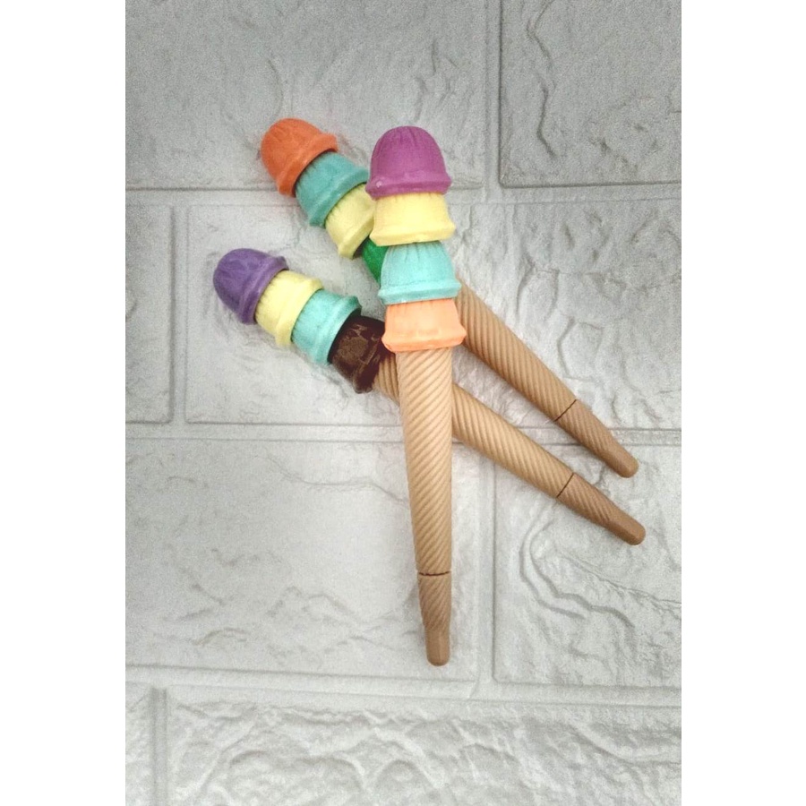 Ice Cream Gel Pen / Pulpen Jelly bentuk Es Krim