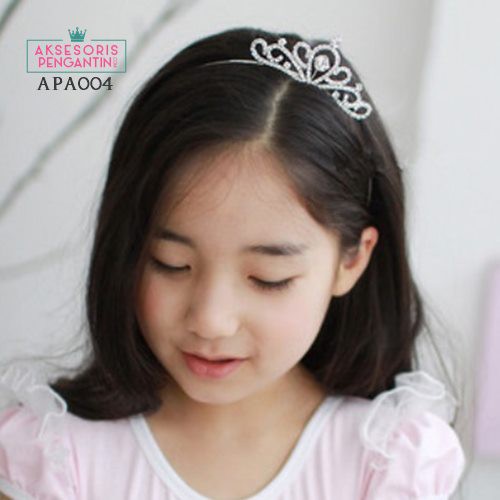 [READY STOCK] AKSESORIS RAMBUT BANDO MAHKOTA ANAK HEADPIECE SILVER APA004