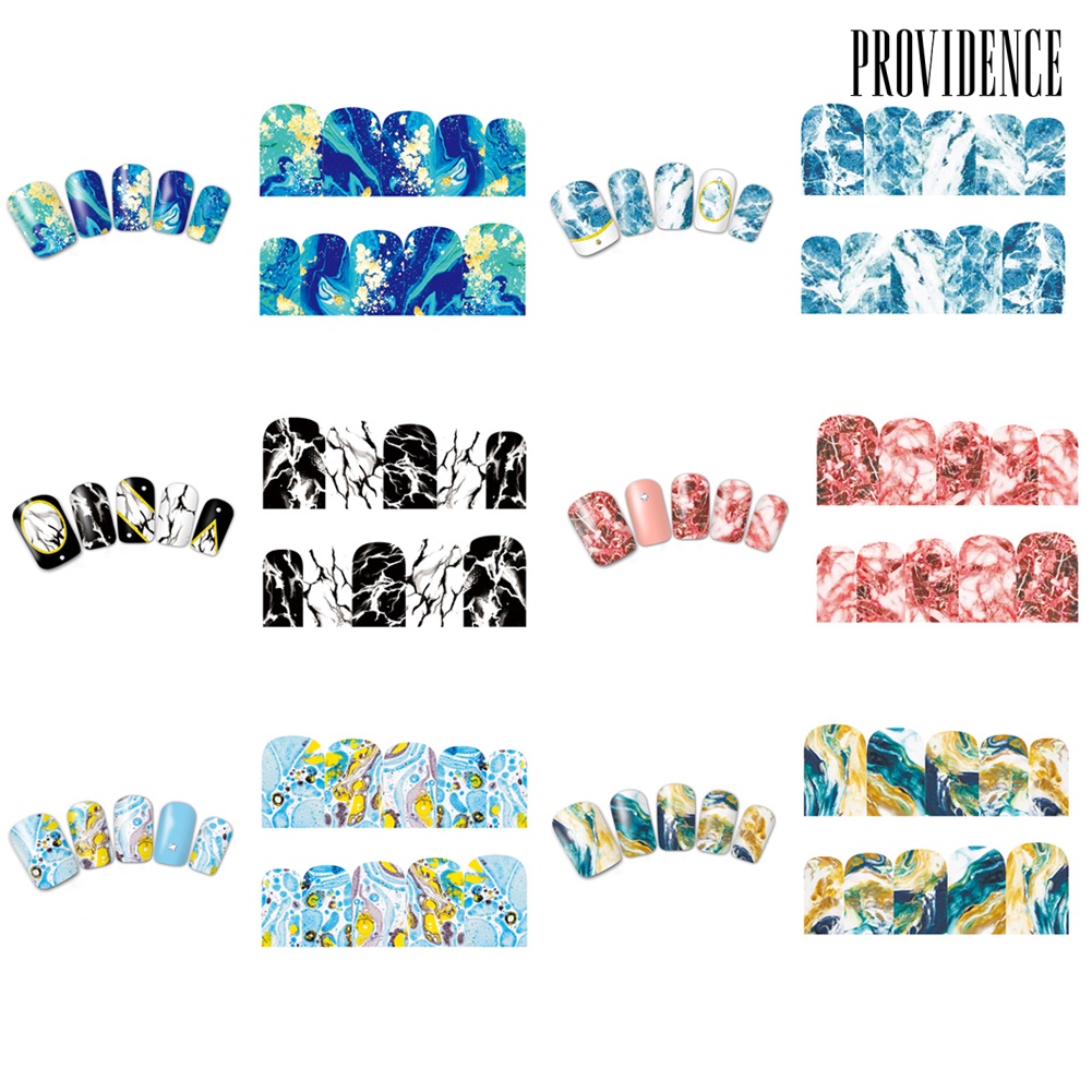 Providence Multicolor Beauty Pattern Nail Art Water Transfer Decal Sticker Tips DIY Decor