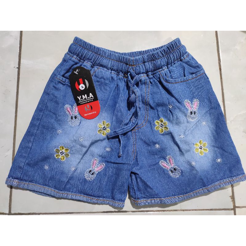 YMA // HOTPANTS JEANS ANAK BT21 usia 3-12 thn