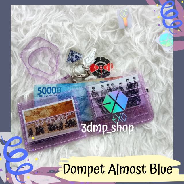 Dompet almost blue kpop kekinian transparan bts kpop