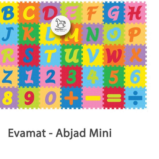 ➽ Bimbozone Playmat Matras Alas Lantai Karpet Puzzle Evamat - ABJAD MINI ✫