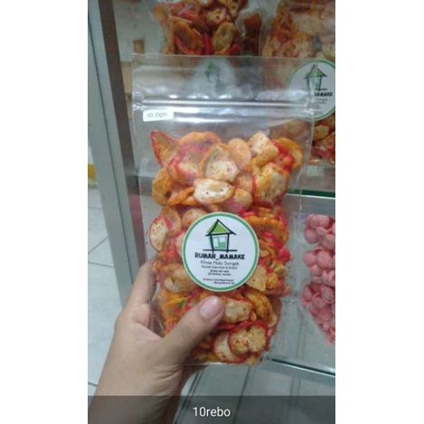 

Krupuk Seblak Bantet Kering/ Kripik Seblak Pedas Mantap Bumbu Kencur