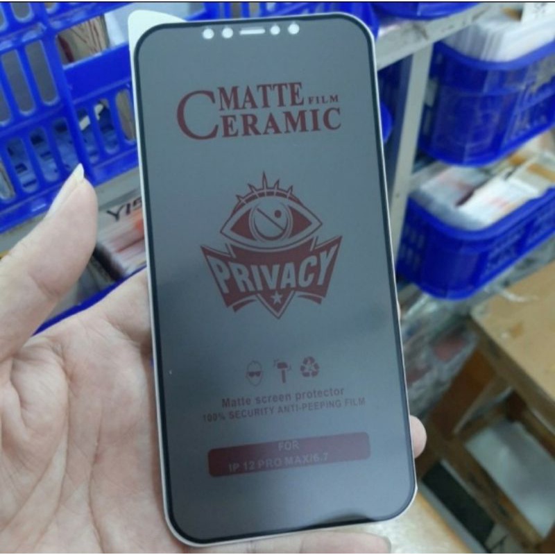 Iphone X XS XR XS MAX anti gores spy nano ceramic matte