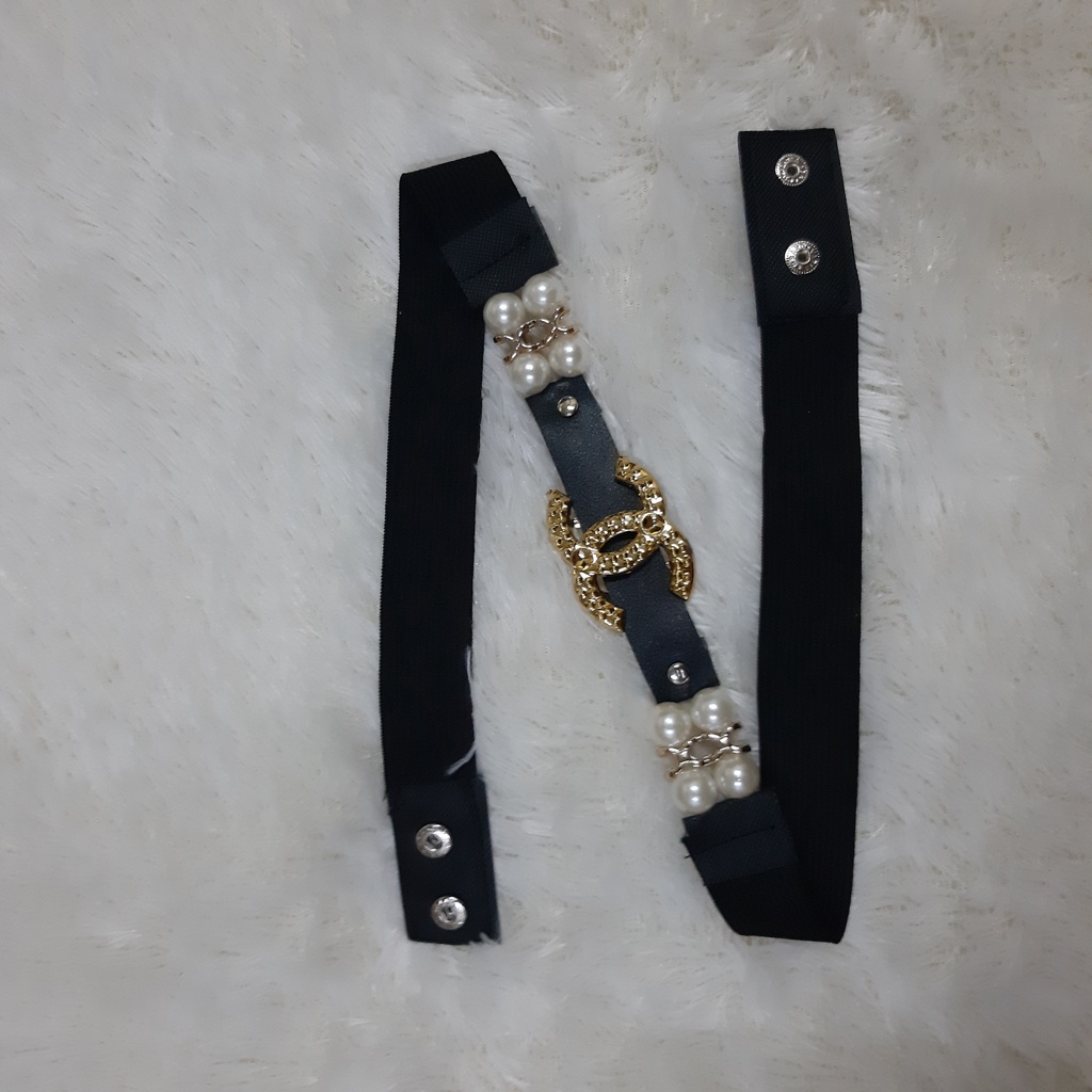 ikat pinggang mutiara/ikat pinggang wanita/belt karet