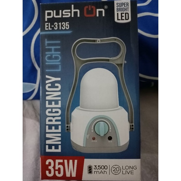 lampu emergency push on
