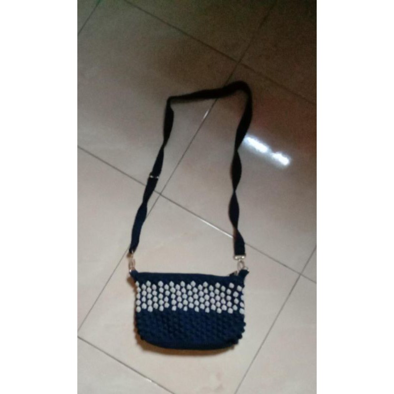 

tas rajut bubble handmade