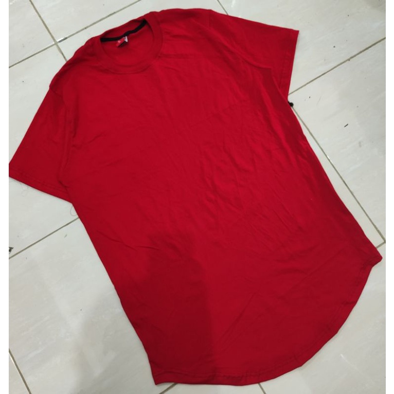 kaos polos longline