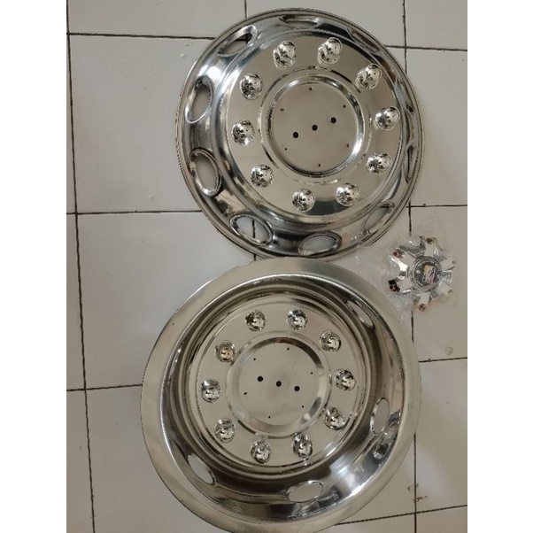 WHELDOP TUTUP VELG RING 16 UNTUK TRUCK BUS L300 SET DEPAN BELAKANG