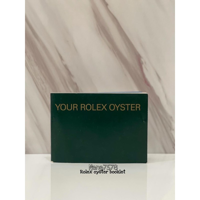 Rolex oyster booklet