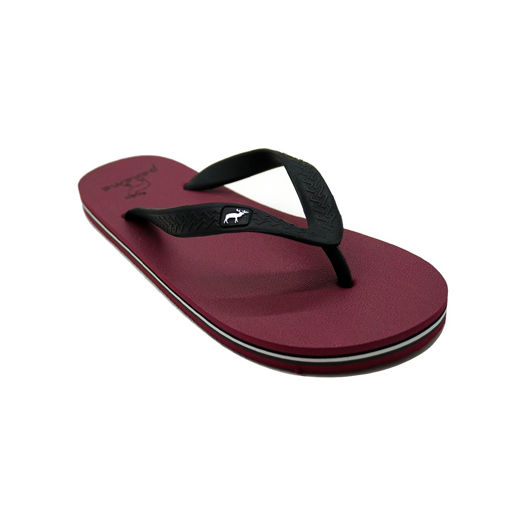 Panama Classic Men M11 Maroon/Black Sandal Jepit Pria Sendal Karet