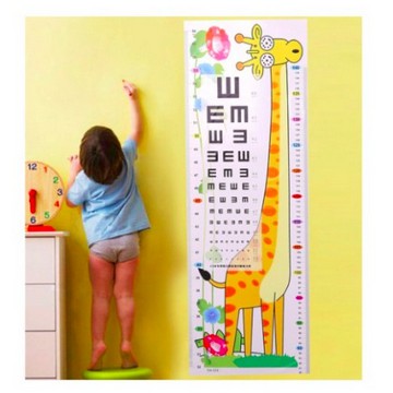 Sticker pengukur tinggi badan/Walpaper sticker tinggi badan jerapah