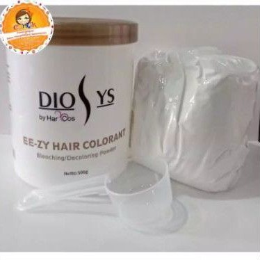 Diosys bleaching powder putih Level 9 cat rambut campuran blicing blecing satuan