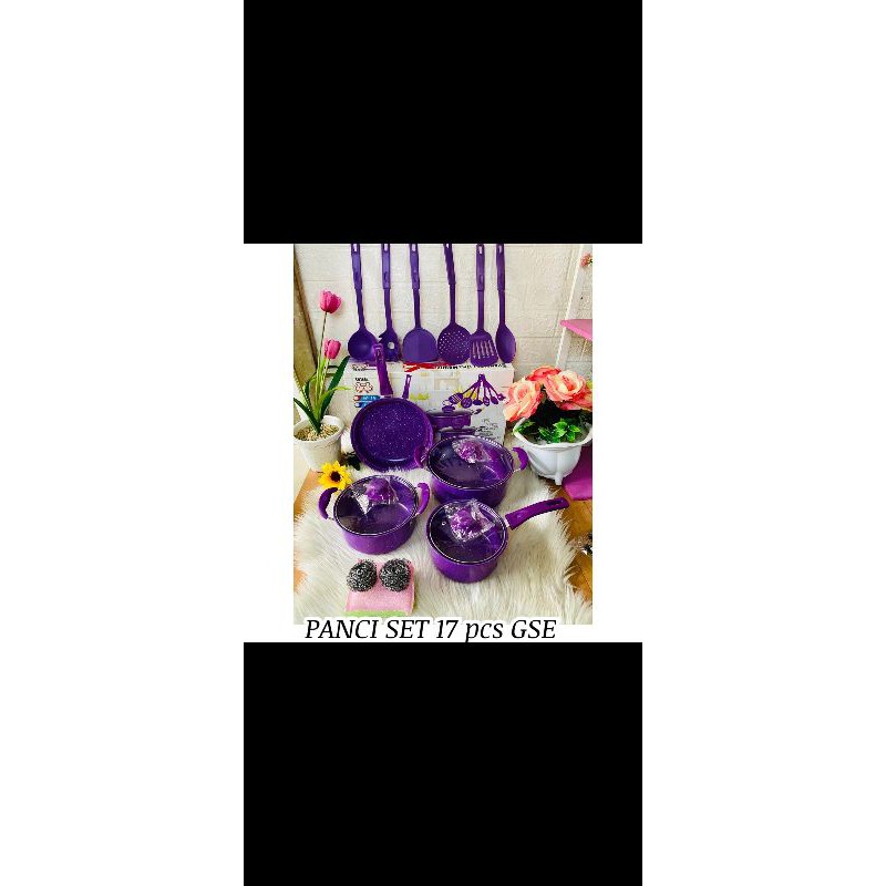 Panci Set 17 Pcs Marble GSE