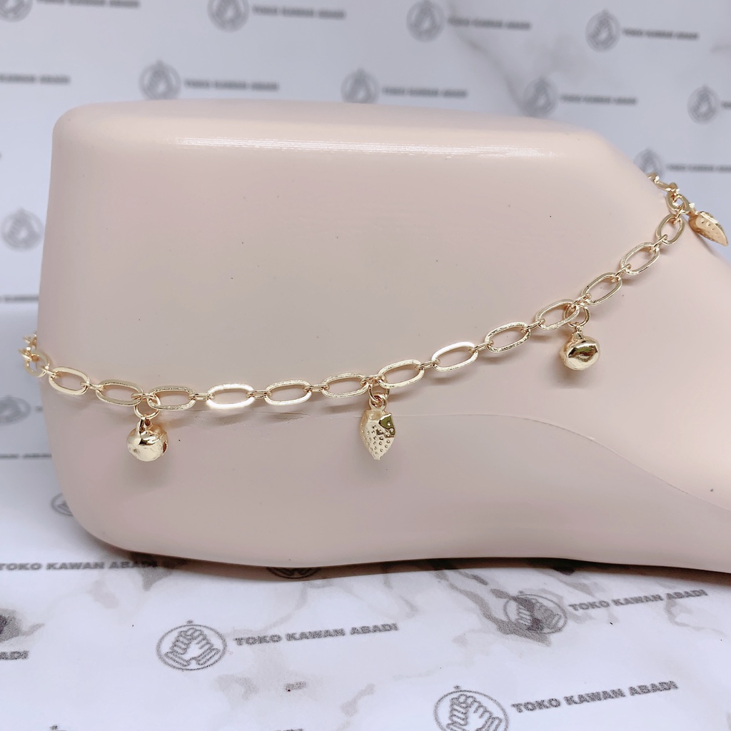 Gelang Kaki Xuping Gold Wanita Dewasa Motif Kapsul Fashion Terbaru *01