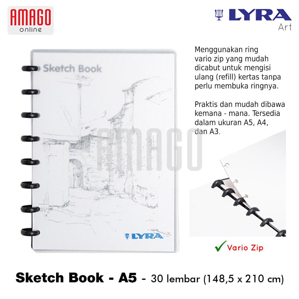 

LYRA Sketch Book Sketchbook A5 W/ 30 Pages - 9210250