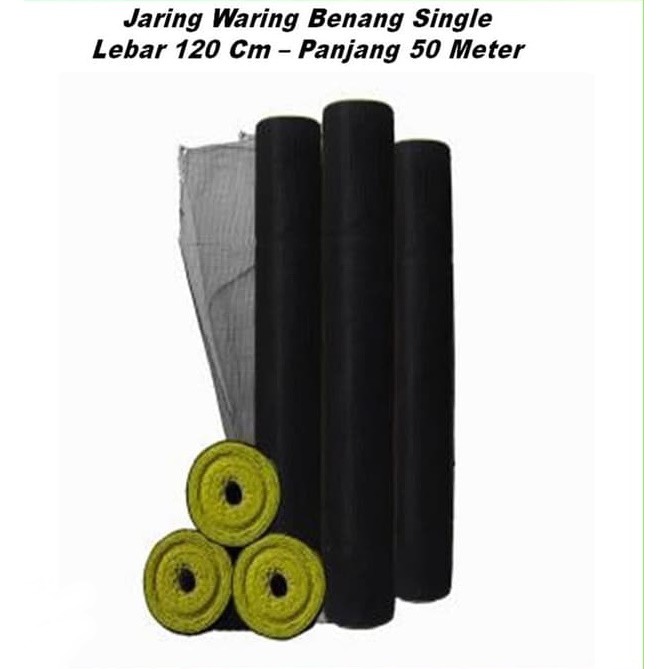 Jaring Waring Ikan Lebar 120 cm - 1 Roll 50 Meter