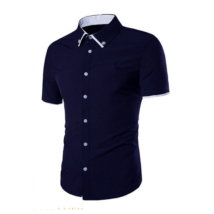 HipNop REGOR KEMEJA PRIA LENGAN PENDEK SLIMFIT ATASAN PRIA LENGAN POLOS COWOK COWO FORMAL KASUAL