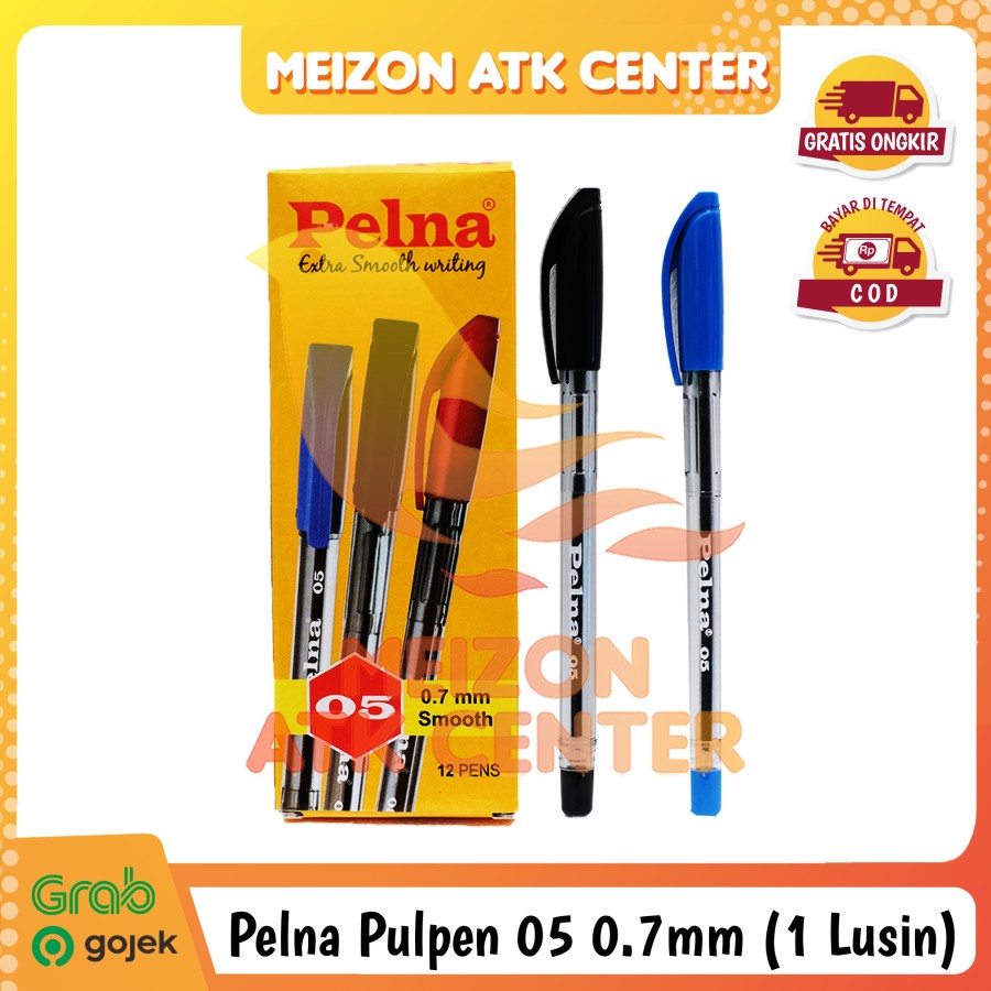 

PELNA Pen Semigel 05 0.7mm Pulpen Pena Ballpoint [1 LUSIN]