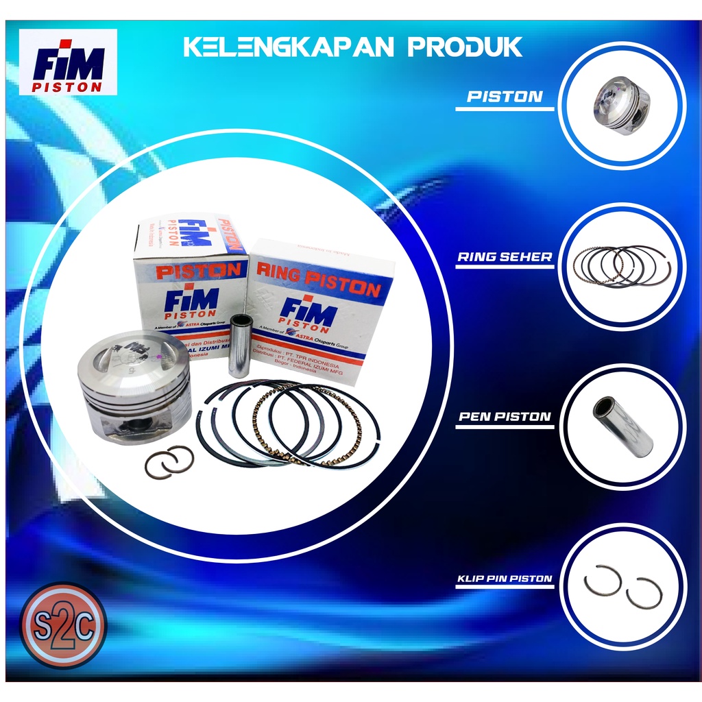 PISTON KIT VEGA ZR JUPITER Z ROBOT FIM69 PIN 13 FIM 69-1