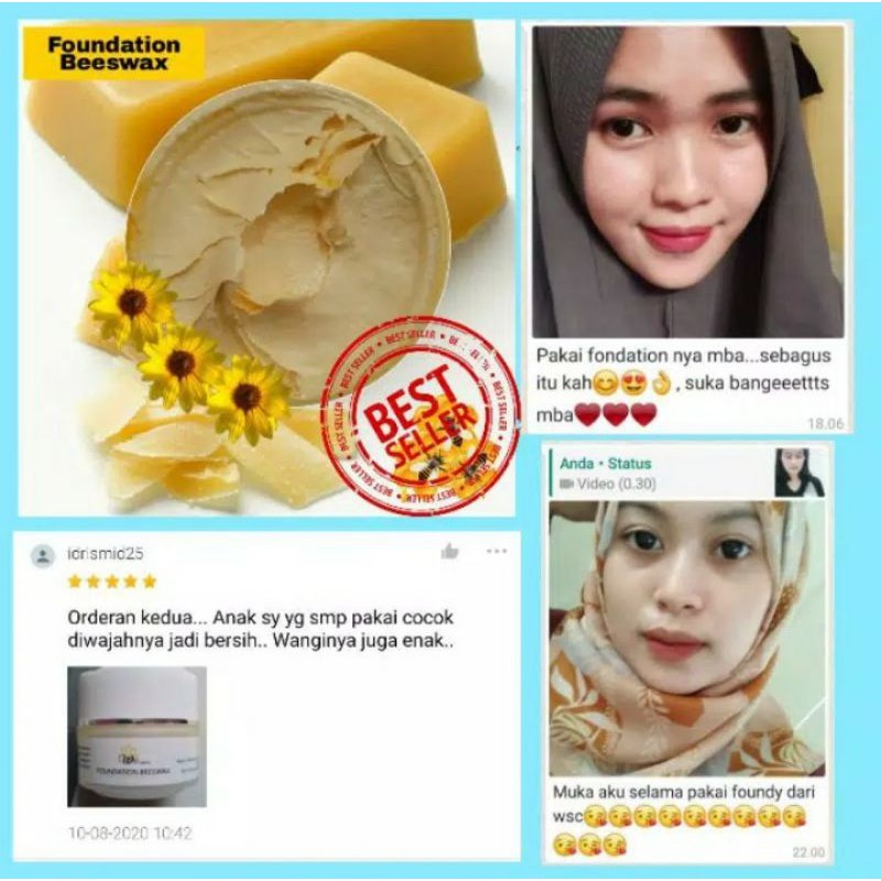 Foundation Beeswax Glowing WSC ORGANIC