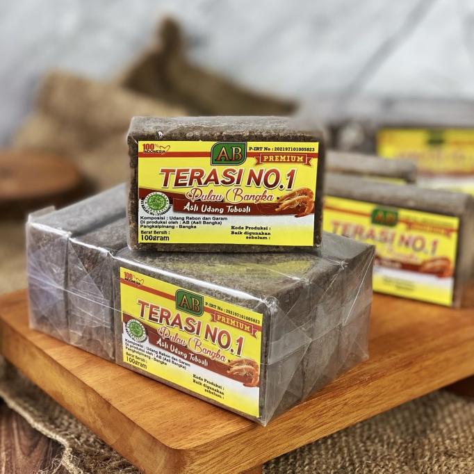 

Terasi Bangka No 1 Merk AB Asli Udang Toboali 100 gr