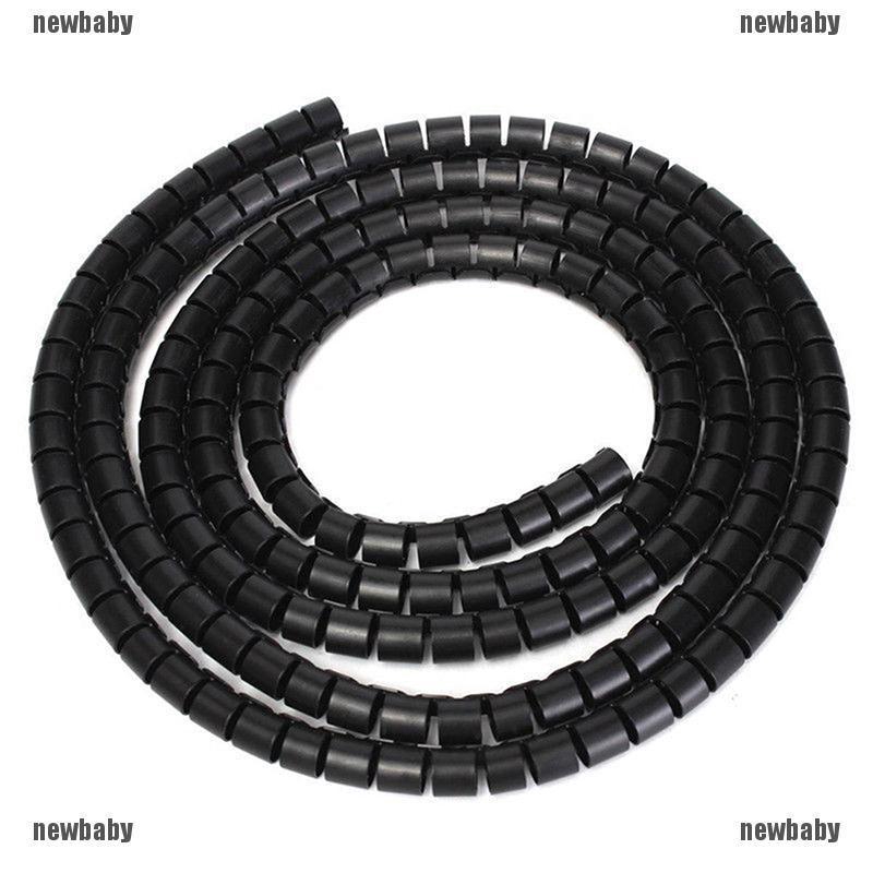 1m 10/25mm Cable Spiral Wrap Tidy Cord Wire Banding Loom Storage Organizer