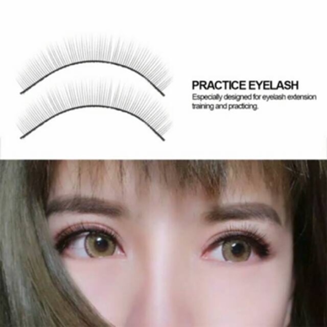 10 pasang bulu mata training Latihan eyelash extension