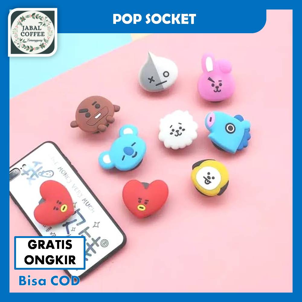 Pop Socket Karakter / Pop Socket BTS / BT 21 / Phone Holder BTS / Popsocket 3D Karakter J54