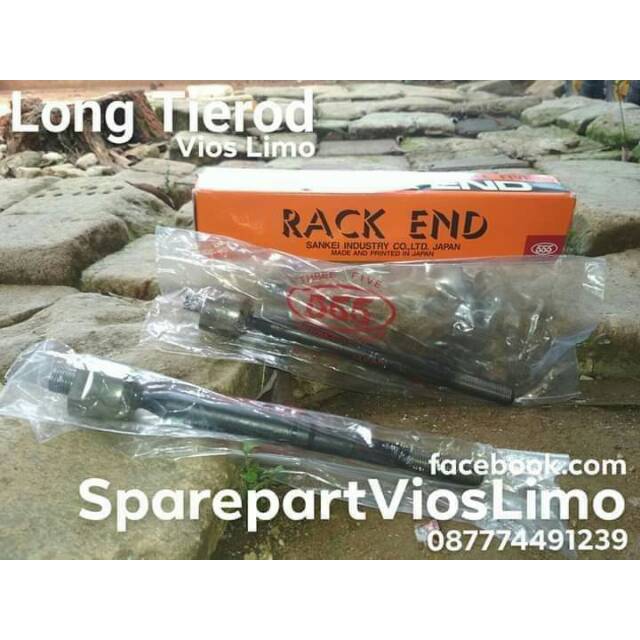Sepasang 555 Long Tierod Rack End Yaris Vios 2003 2004 2005 2006 2007 2008 2009 2010 2011 2012