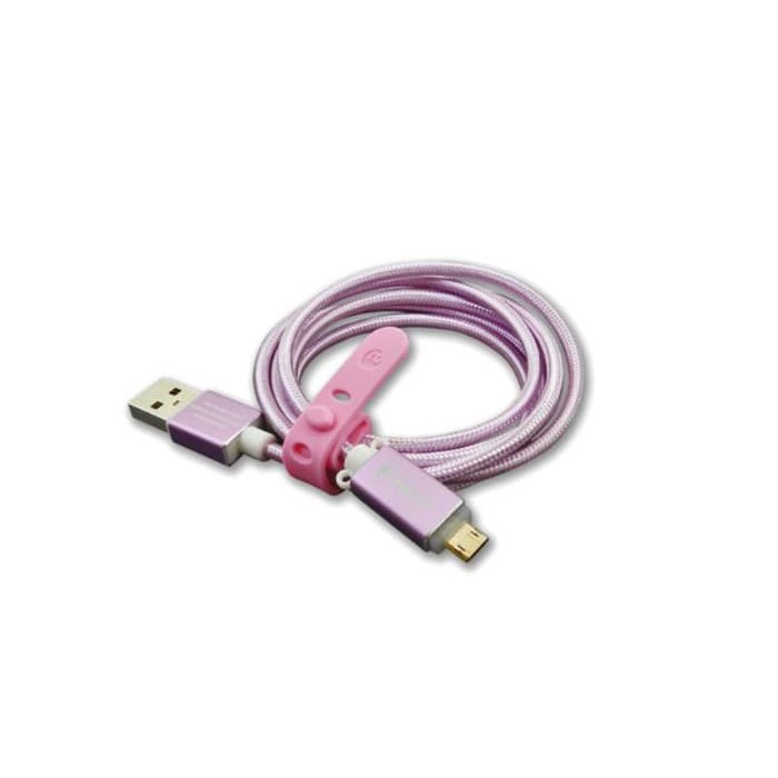 Amber MUB-L03 - LiPower Cable, USB A- Micro B, 1.2m, PurpleGold