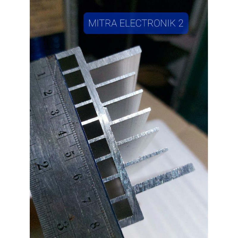 Heatsink Pendingin Amplifier alumunium  Tebal 17 sirip 30cm 2U Built up